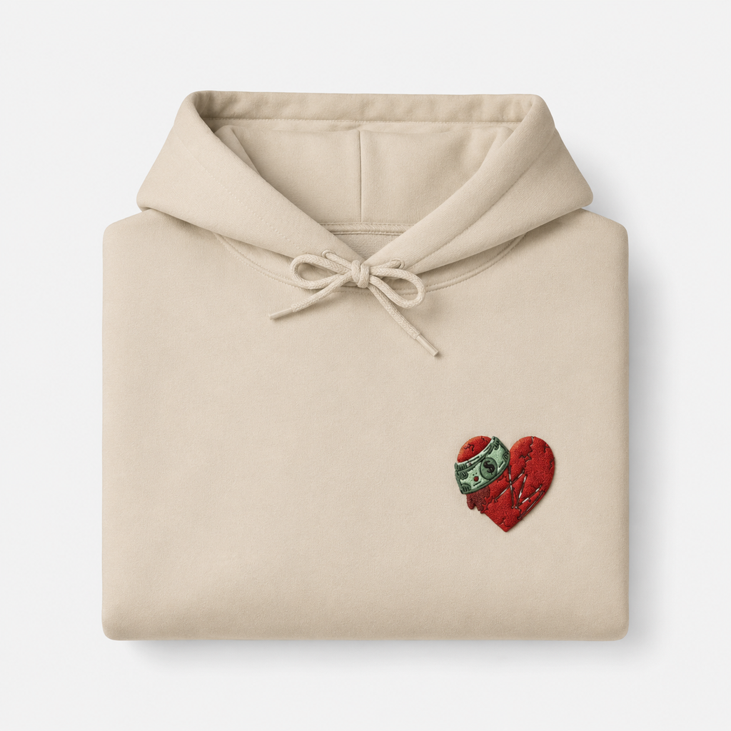 Funds Over Feelings 360 GSM Premium Cotton Hoodie ❤️💵
