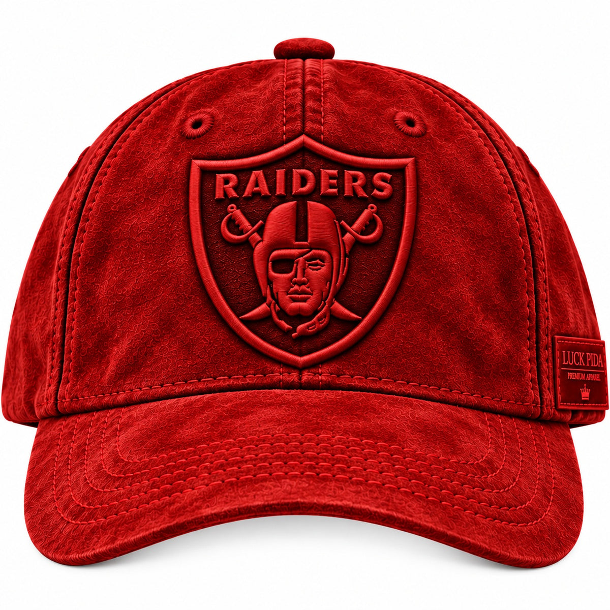 Red Raiders Premium Suede Hat | Luck Pida Premium Apparel