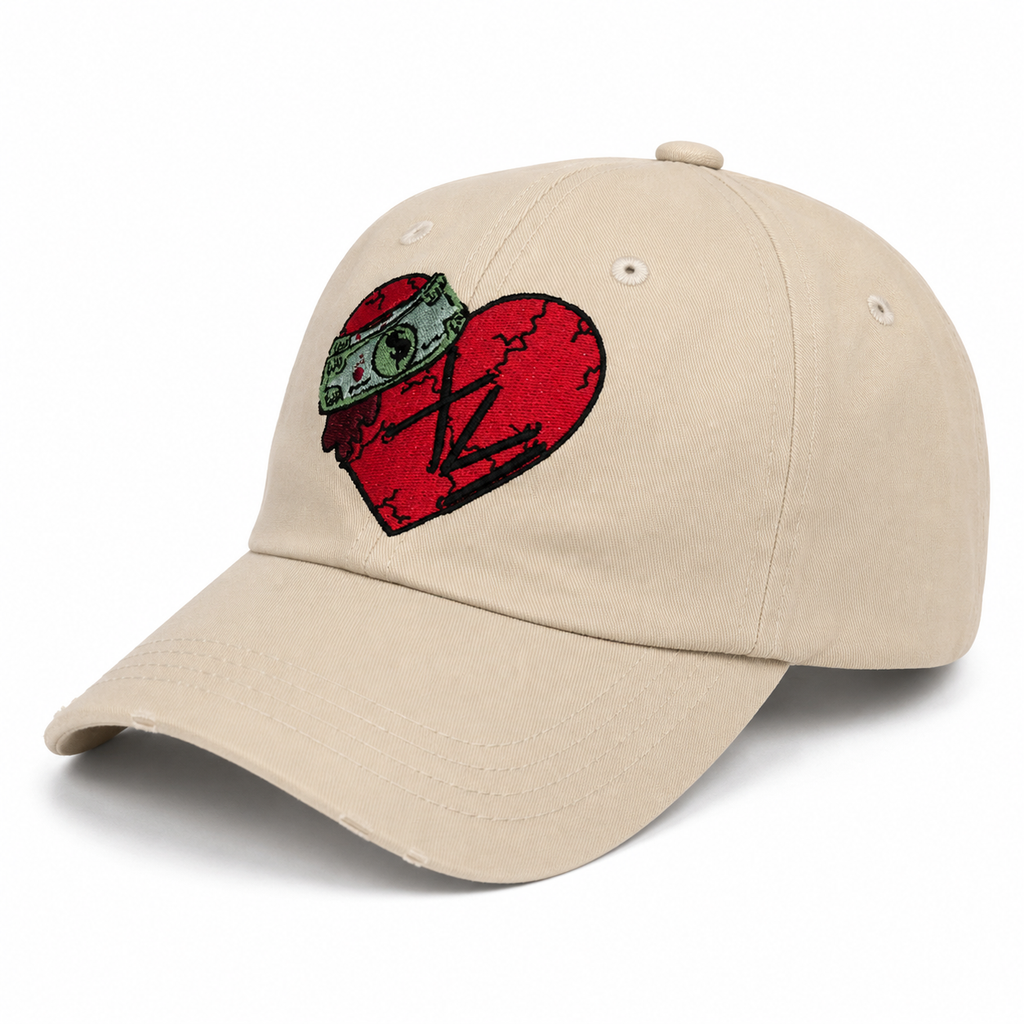 💸 Funds Over Feelings Embroidered Dad Hat | Premium Streetwear Cap ❤️‍🔥
