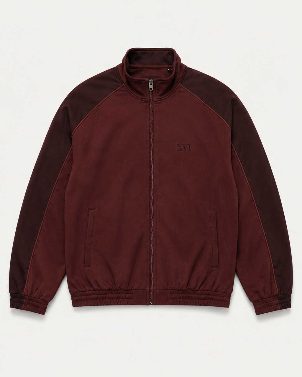 XVI Monochrome Burgundy Premium Track Suit – Limited Edition