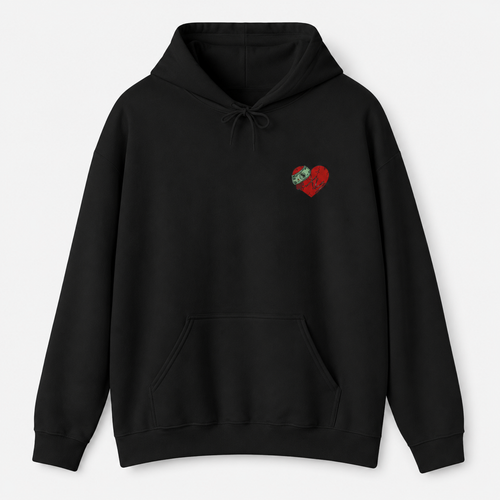 Fund$ Over Feeling$  Premium Cotton Hoodie – 3D Puff Embroidery