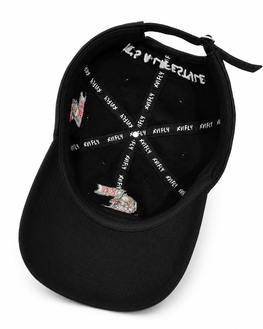 XVI Astronaut Embroidered Black Hat – Premium Streetwear Dad Cap 🚀🧢